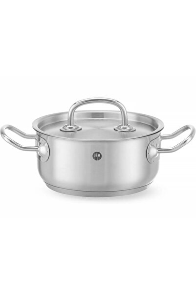 HENDI Oală joasă Kitchen Line cu capac 1,5 l diametru 160 x 75 h - 836002