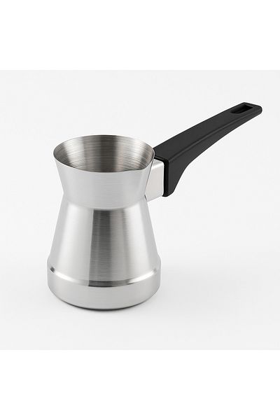 TSUMAB Stainless Steel Arabic/Turkish Coffee Pot – Heat-Resistant Handle – 300ml