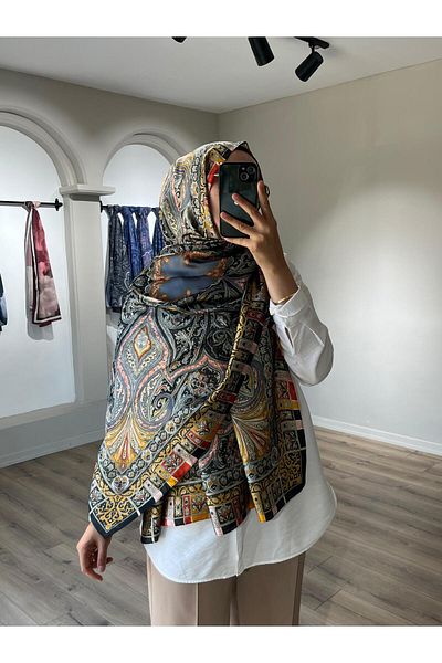 Merwiss Imported Voile Ethnic Patterned Shawl