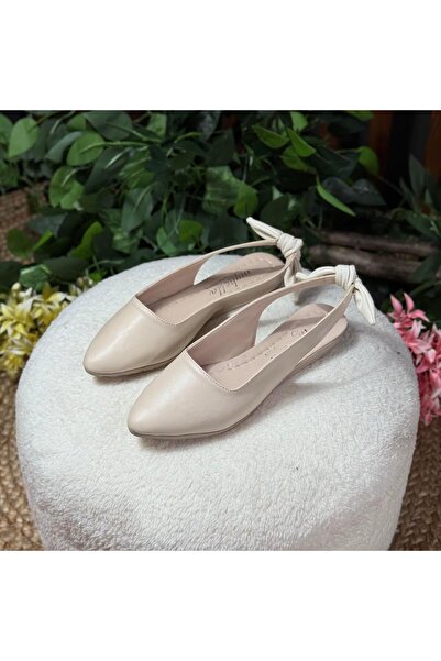 MEY Flat Ballet M1075 with a Bow on the Back