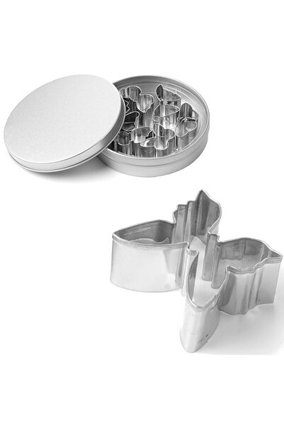 HENDI Formă de tăiat aluat pentru prăjituri, șablon FLUTURI - SET DE 8 - 673782