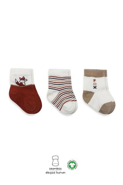 NETWORK ART Bfs Bistyle 3-Piece Combed Cotton Socket Socks Bs10109 Tile