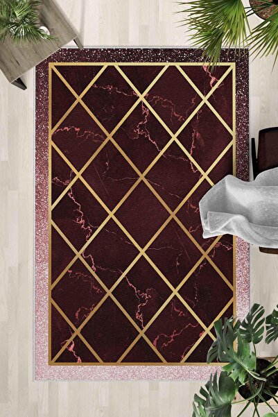 Monnhein Covor lavabil cu bază anti-alunecare – Covor modern cu imprimare dig...