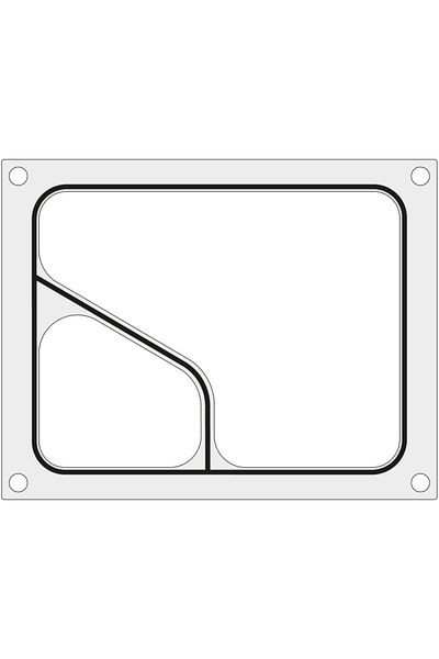 HENDI Matrice de formular pentru mașina de sigilat tăvi COLT în două părți 227x178 mm - 805640
