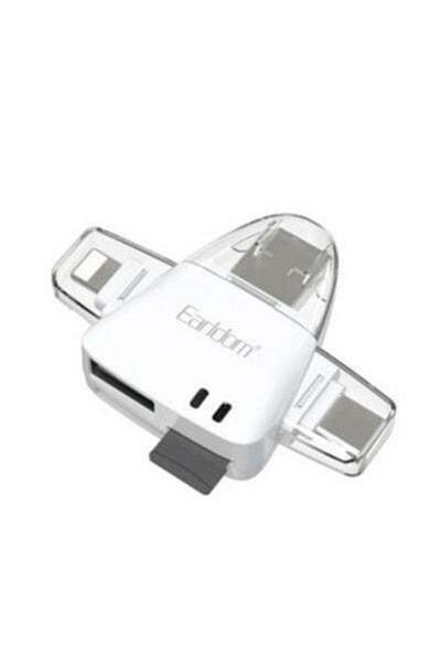 Earldom ET-OT95 5-in-1 OTG Card Reader USB-C White