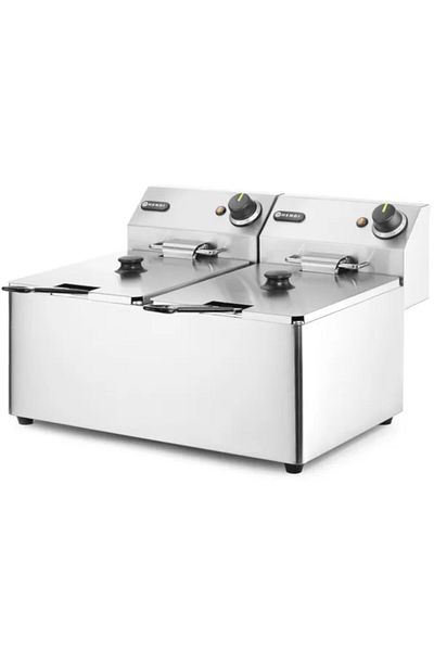 HENDI Friteuză dublă comercială Kitchen Line 7kW 230V 2 x 8L - 205839