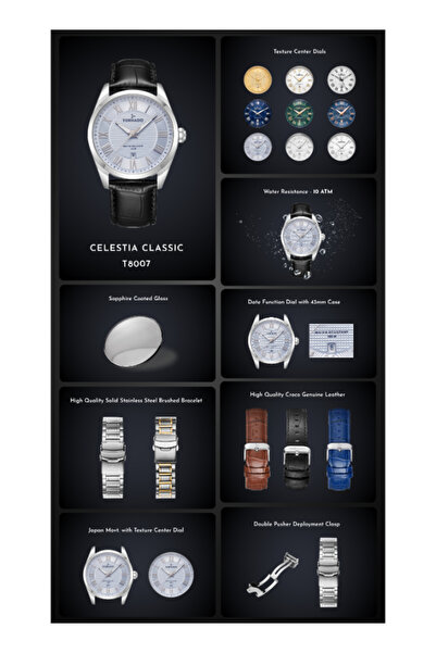 Tornado CLASSIC ANALOG Men's Analog Dark Blue Dial Watch - T8007-XBXN