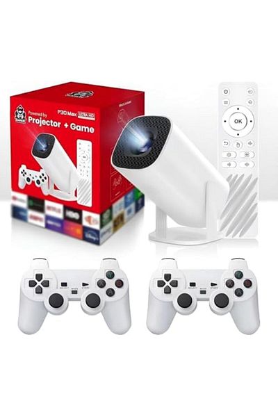 Shopi Smart Video Game Projector, 1080P Resolution, 150 ANSI Lumens, WiFi 6, Home Theatre Console System