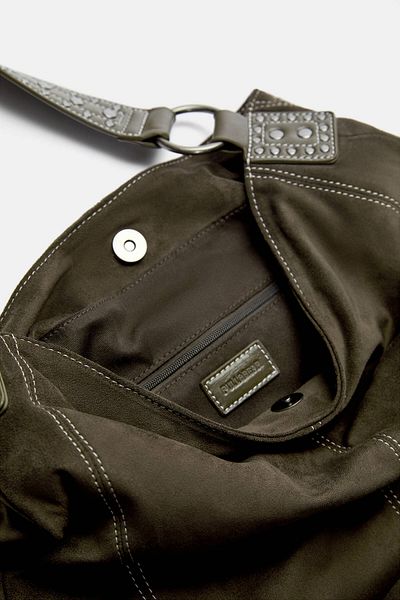 Pull & Bear Studded shopper bag