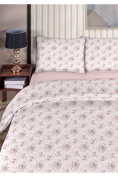 Evim Fulya 100% Cotton Double Duvet Cover Set 200X220Cm Light Baby