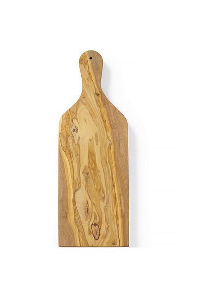 HENDI Deska do serwowania z drewna oliwnego z uchwytem 400 x 140 x 18 mm - 505250