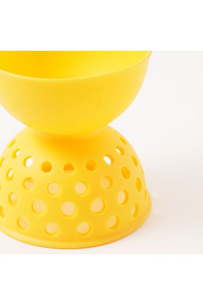 Oxo egg poacher silicone 2pcs in yellow 3.5"* 3"* 3"