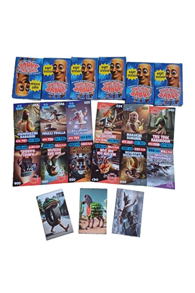 Toys Tung Tung Sahur Oyun Kartları 6 Mini Kutu 36 Adet Karakter Kartı 6 Adet ...