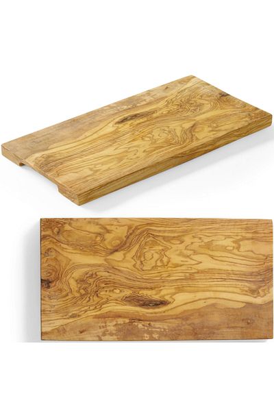 HENDI Deska do serwowania z drewna oliwnego prostokątna 350 x 150 x 18 mm - 505182
