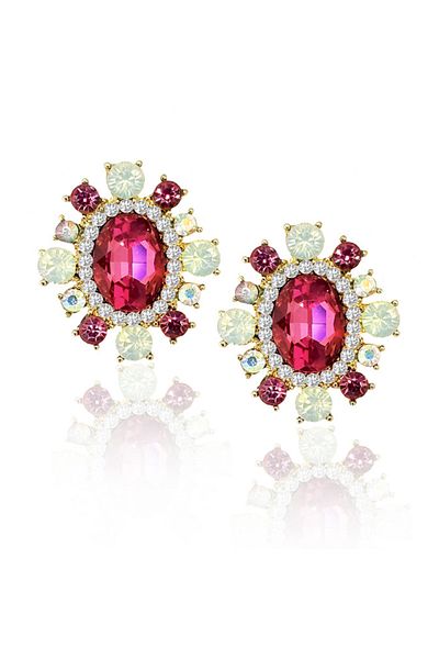 OEM Imperial Pink Opal Earrings