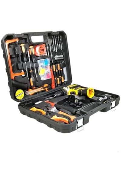 ROXON 12V Cordless Impact Drill with 59-Piece Kit