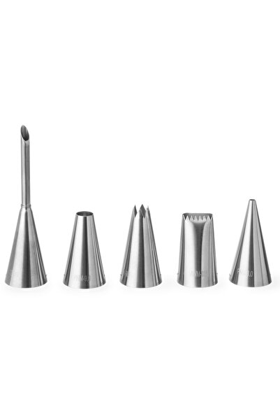 HENDI Końcówki dekoracyjne do rękawów rożków cukierniczych EXPERT zestaw 5szt...