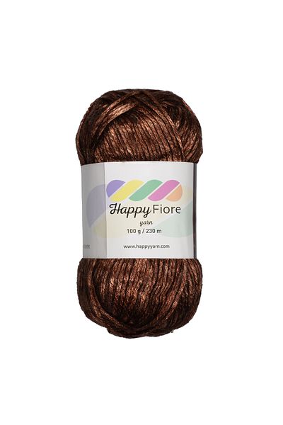 Kürkçü Han خيط حياكة لامع من Happy Fiore 100 جرام 230 متر - خيط حياكة يدوي من الصوف