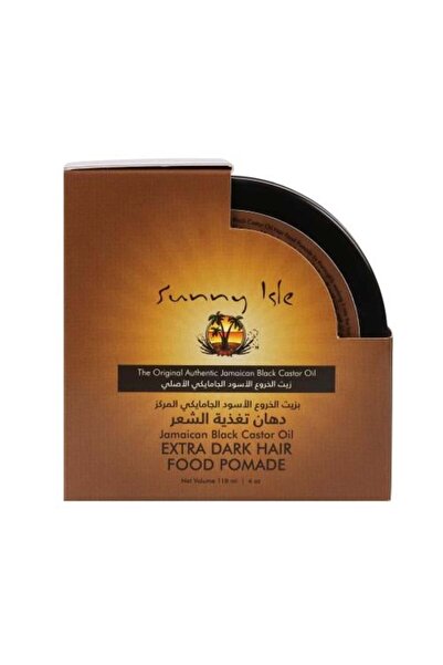 Sunny Isle كريم مغذي للشعر بزيت الخروع الأسود الجامايكي - 118 مل