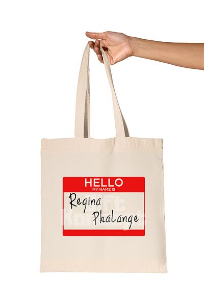 giftkonsept Regina Phalange Phoebe Buffay Printed Friends Organic Raw Cloth Bag
