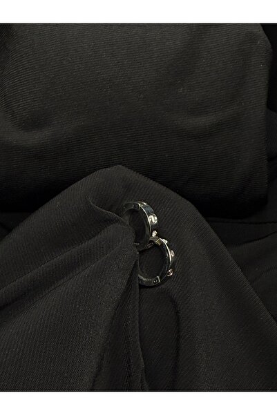 LUNESSA COLLETİONS TAŞLI KÜÇÜK PASLANMAZ ÇELİK HALKA KÜFE