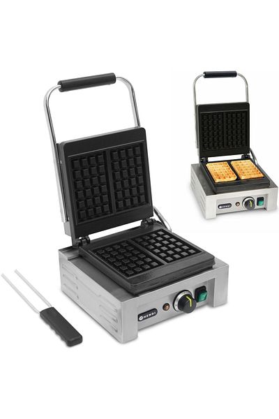 HENDI Gofrownica profesjonalna na 2 gofry prostokątne 1.5kW - 212103