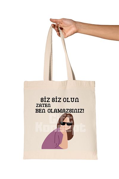 giftkonsept You Can'T Be You Already Printed Gift Organic Raw Cloth Bag