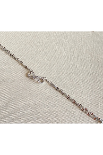 FIERA JEWELRY حجر الزركون إنفينيتي فضي ستيل شاهميران