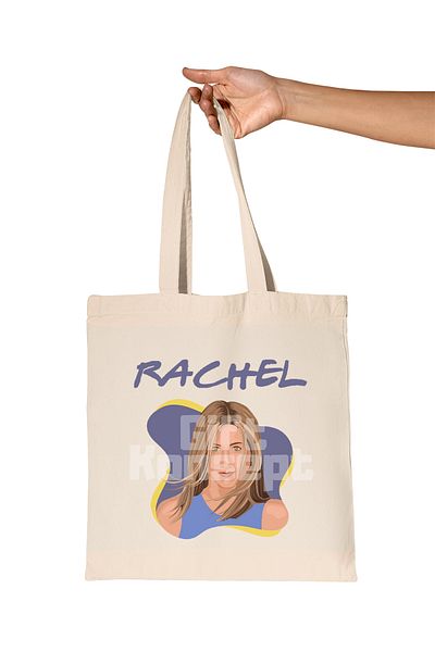 giftkonsept Friends Rachel Printed Gift Organic Raw Cloth Bag