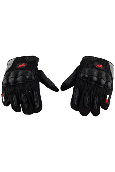 OEM Prorider Motosiklet Eldiveni Siyah-Gri S Beden