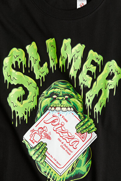 H&M Baskı Motifli ve Pamuklu Tişört