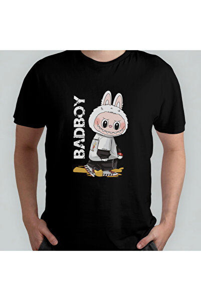 Pixxa Labubu Unisex 100% бавовняна футболка з круглим вирізом, модель 4