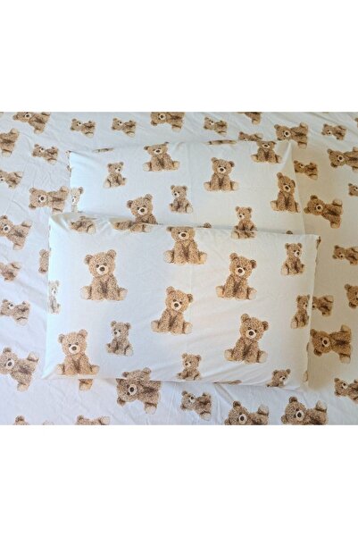 ARIALE Lenjerie de pat Sweet Teddy Ariale, pentru 2 persoane, 4 piese, bumbac ranforce, Multicolor