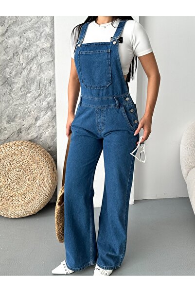SHİROSA Denim Salopet Overalls Comfortable Fit