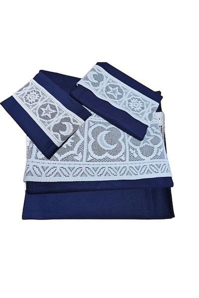 ARIALE Lenjerie de pat Dulce Visare Ariale, pentru 2 persoane, 4 piese, bumbac ranforce, Bleumarin