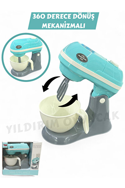 YILDIRIM OYUNCAK Sesli Işıklı Pilli 360 Derece Dönen Full Fonksiyon Büyük Mik...