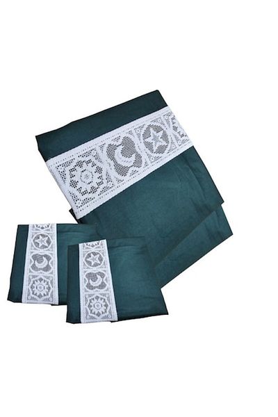 ARIALE Lenjerie de pat Dulce Visare Ariale, pentru 2 persoane, 4 piese, bumbac ranforce, Verde