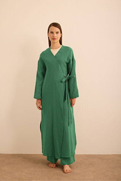 Aker Βισκόζη Βαμβακερή, Ρόμπα με δέσιμο στο πλάι