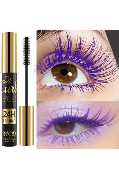 Belora Mascara Colorată 24H Rezistență Gene Albastre, Mov și Verzi