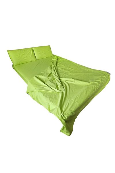 ARIALE Green Bliss Bedding Set for Two People, 4 Pieces, Cotton Ranforce, 200 x 220 cm, Green