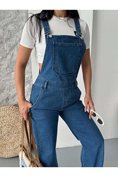 SHİROSA Denim Salopet Overalls Comfortable Fit