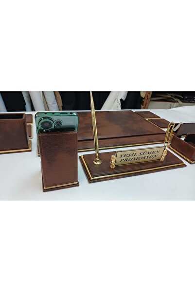 Yeşilsümen NEVA BULUT KAHVE VE GOLD KİŞİYE ÖZEL İSİMLİKLİ SÜMEN MAKAM TAKIMI