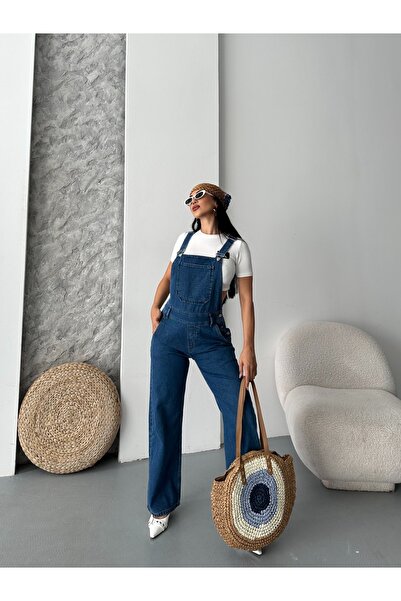 SHİROSA Denim Salopet Overalls Comfortable Fit