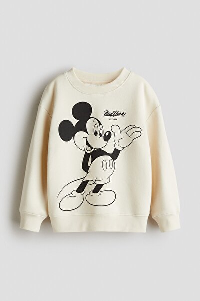 H&M Baskılı Sweatshirt