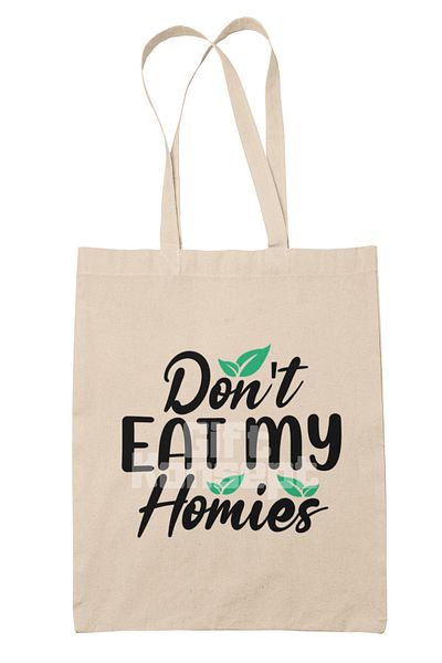giftkonsept Don'T Make Fun of Vegans Printed Gift Organic Raw Cloth Bag