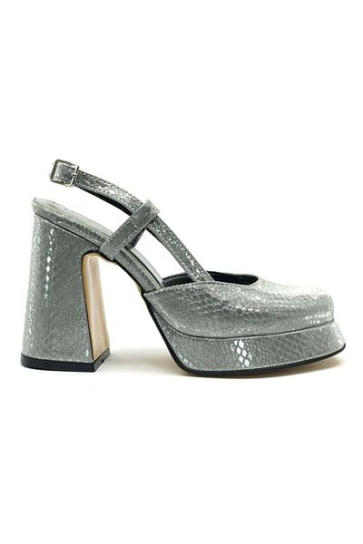 KCMN Feles Jane Jane Platform Heel Women's Classic Heeled Shoes Platinum