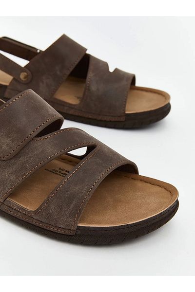 LC Waikiki Lcw Steps Beige Men's Velcro Sandals