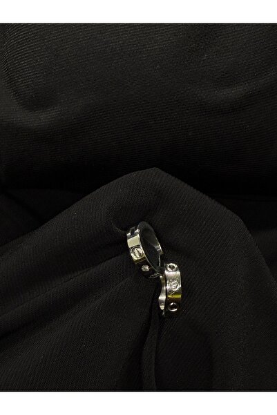 LUNESSA COLLETİONS TAŞLI KÜÇÜK PASLANMAZ ÇELİK HALKA KÜFE