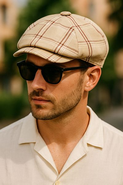 LAGRANZE Men's Vintage Cap Hat – Oxford Hat Eight-Slice