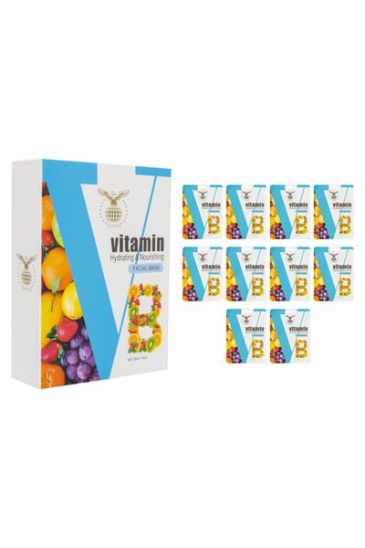 BLACK Vitamin B Face Mask (10 pack)